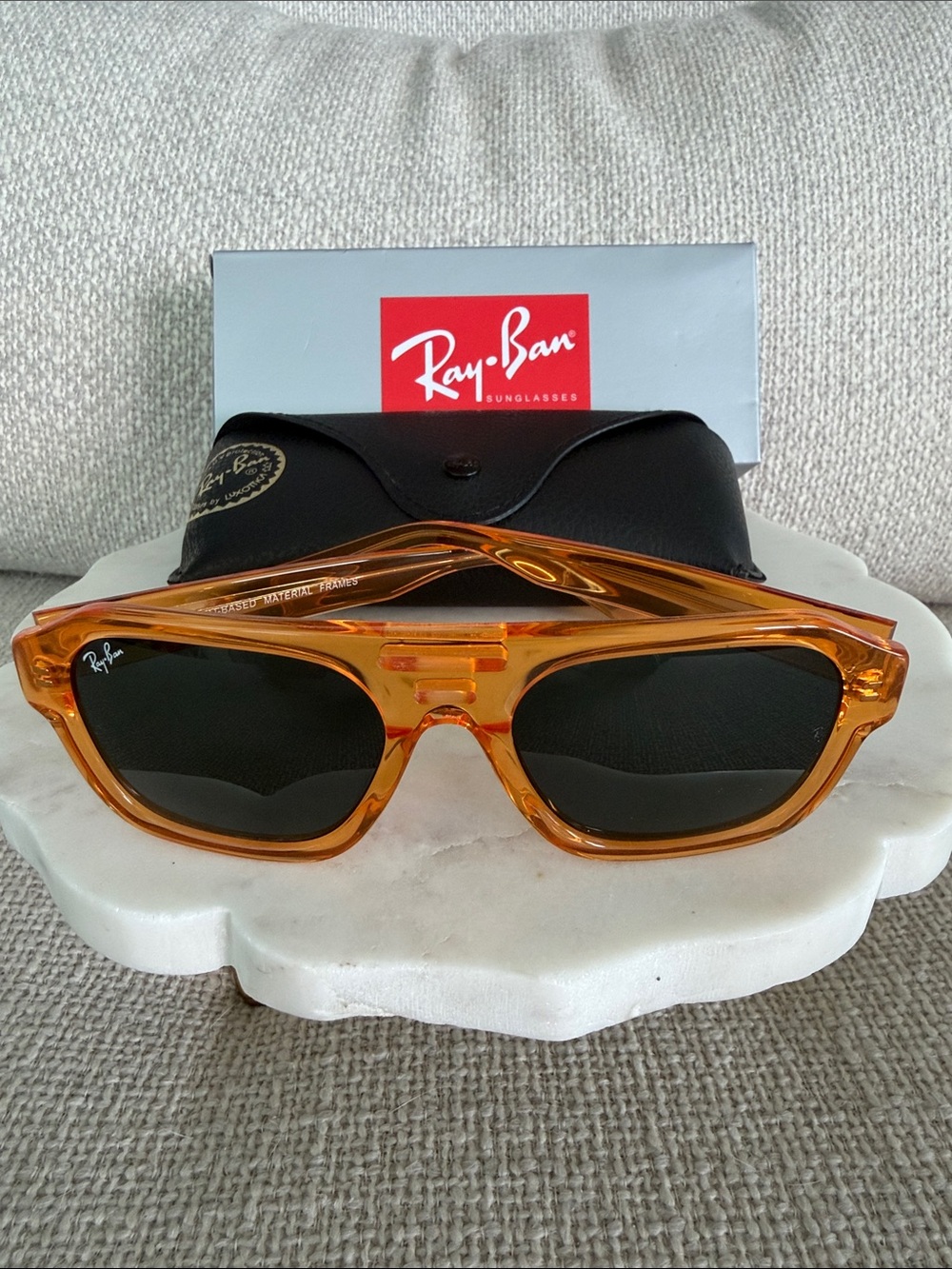 Brand New Ray-Ban Corrigan Bio- Based Transparent Yellow